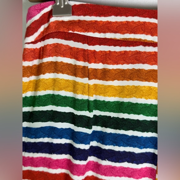 Farm Rio Anthropologie Rainbow Boho Freespirit Joggers High Waist Crop Pant Sz M - Picture 11 of 15